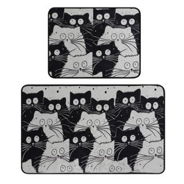 Mijölnir White Cats Juego de Alfombras de Baño Multicolor